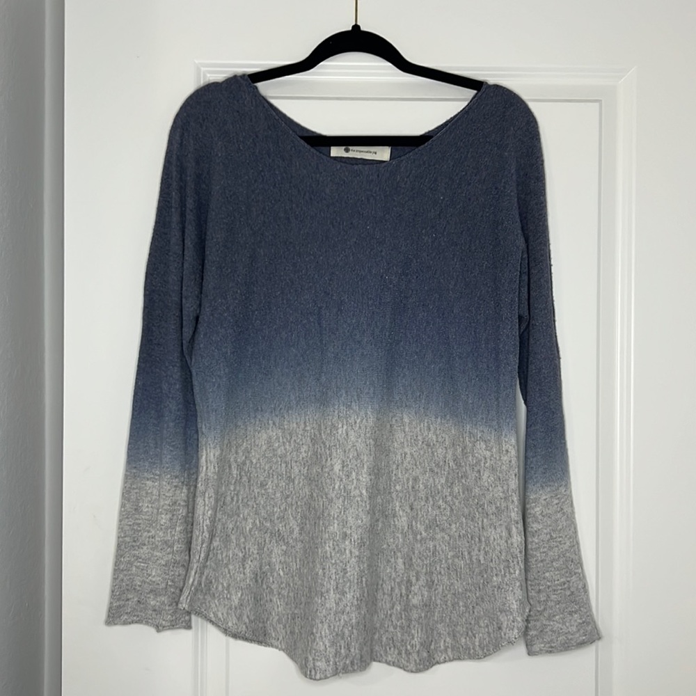 Blue ombré sweater